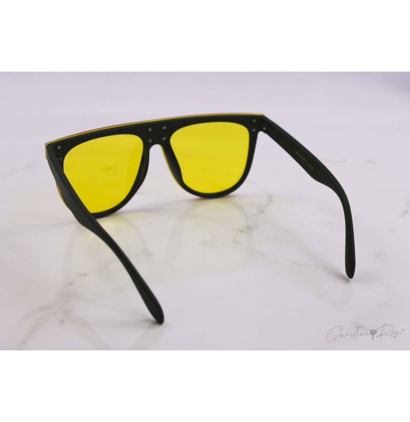 Sunglasses - Bike Chic Yellow Clear Sunglasses