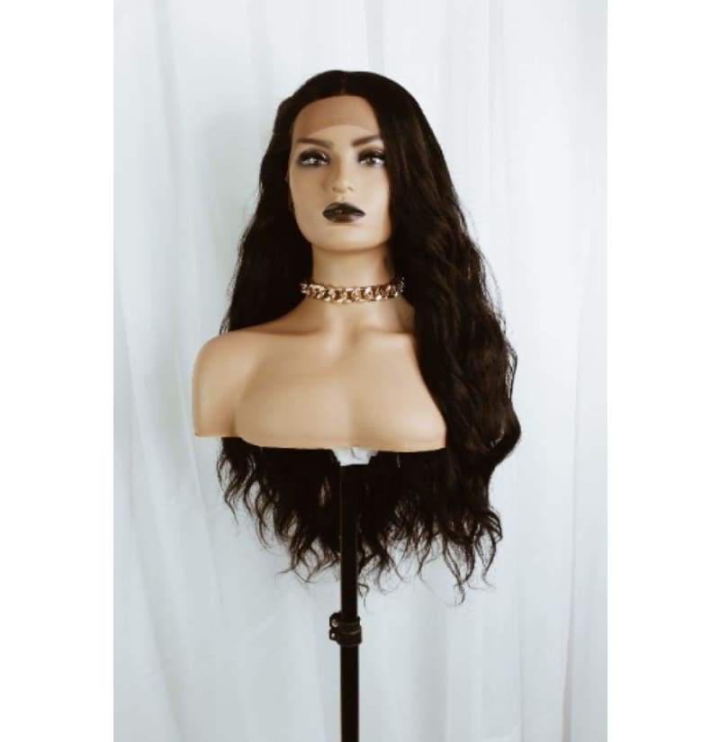 Black Beauty 26 Inch Curly 13x4 Wig