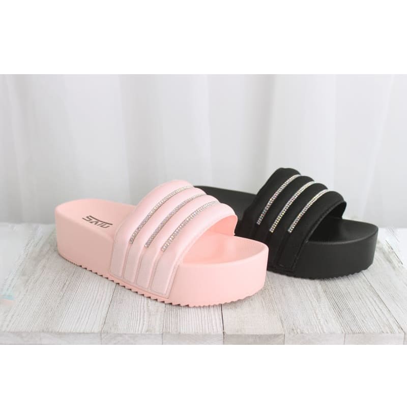 Black Super Comfy Stylish Foam Slide Sandals, Walking On A Dream Seriously!!! Many Colors!