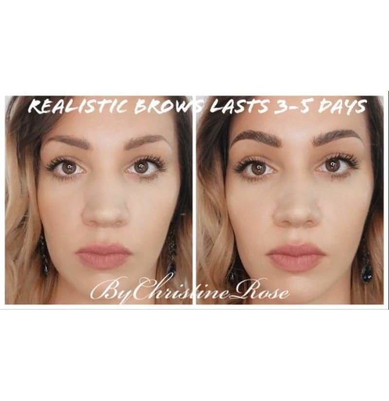 Brows Realistic Temp Tattoo Brows Brown Bree