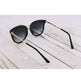 Sunglasses - Cat Eye Lady Love Black Faded Sunglasses