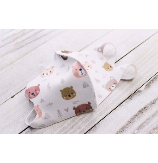 Children’s Waterproof Washable Face Cover With Bear Print