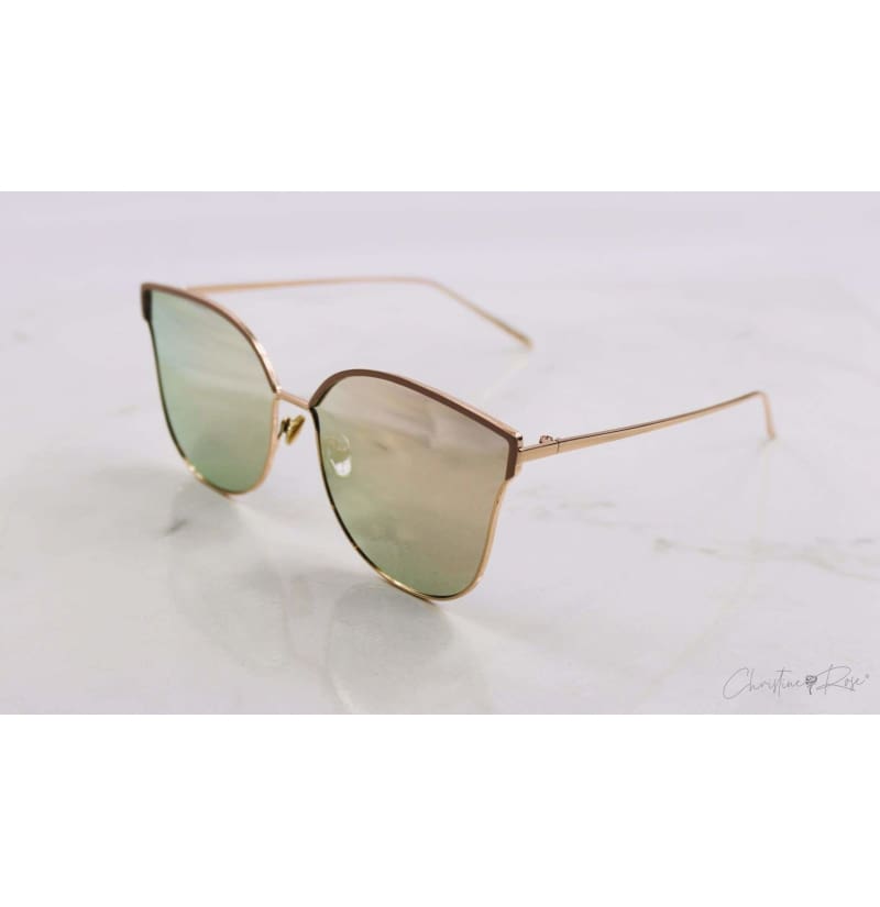 Sunglasses - Fly Rose Gold Mirrored Sunglasses