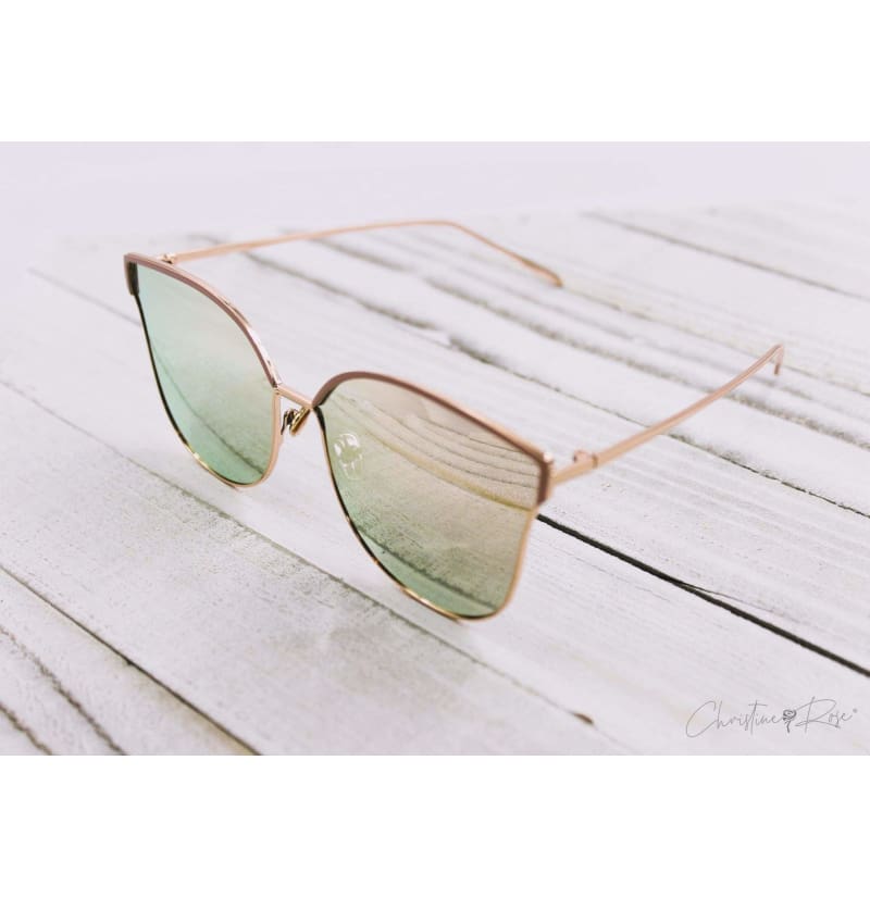 Sunglasses - Fly Rose Gold Mirrored Sunglasses