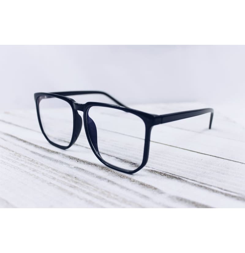 Glamour Stylish Clear/Black Frame Glasses