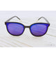 Sunglasses - Gold Tip Blue Purple Mirrored Sunglasses