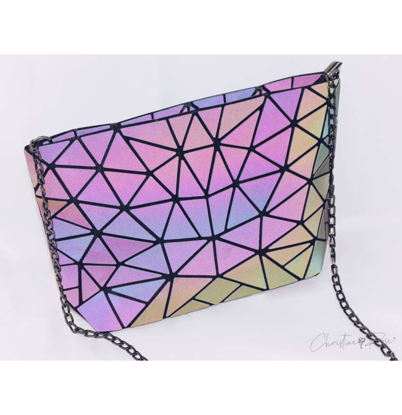 Halo Graphic Clutch Bag