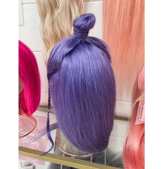 Lavender Unicorn Straight 26 inch 13x4 Wig Human Hair 180 Density