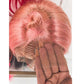 Light Pink Hunny Bun Straight 26 inch 13x4 Wig Human Hair 180 Density