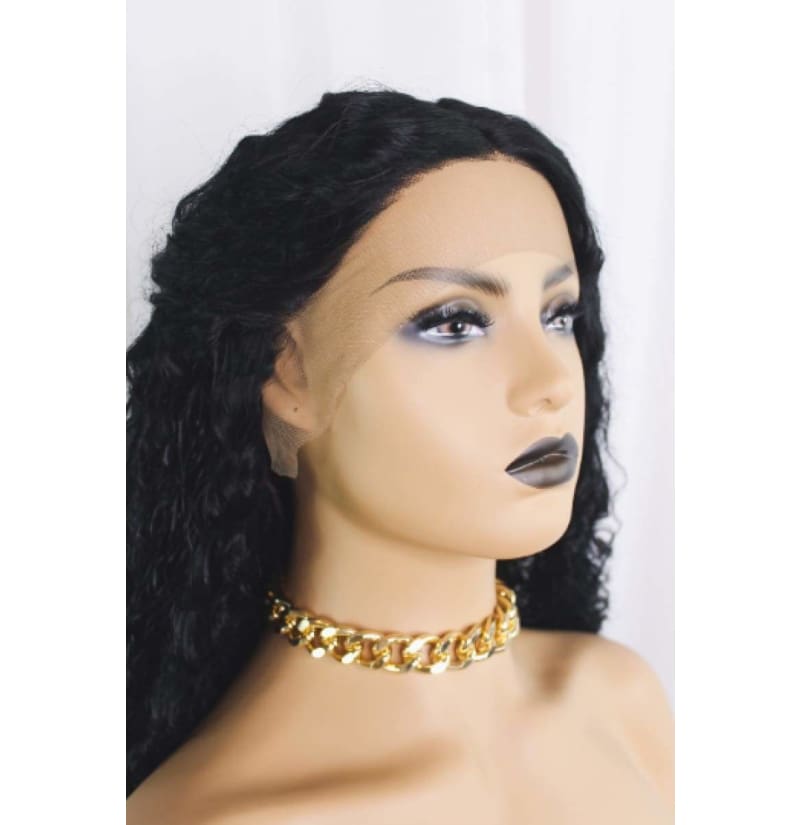 Lovely Black 26 Inch Curly 13x4 Wig