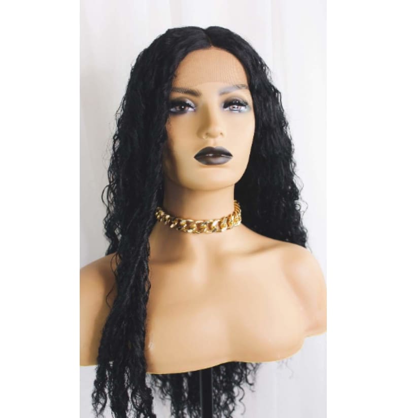 Lovely Black 26 Inch Curly 13x4 Wig