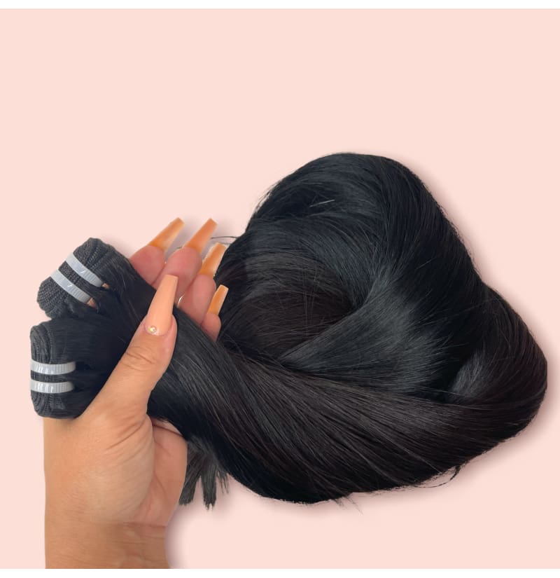 Natural Color Best European Bundle Hair, Top Of The Line Hair, Cuticle Aligned, Bone Straight,
