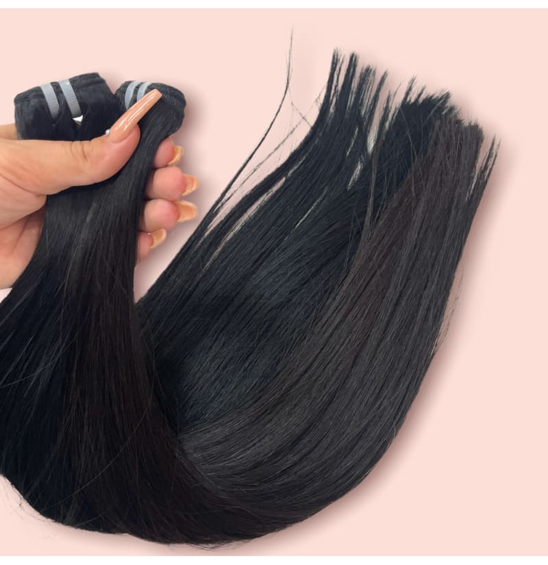 Natural Color Best European Bundle Hair, Top Of The Line Hair, Cuticle Aligned, Bone Straight,