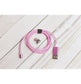 Pink Color LED Flowing Charger Colorful Easy Magnet Charge
