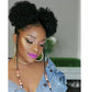 Puff Fro Bun, Easy On The Go Drawstring Sassy Puff Bun, Natural Afro Look