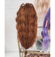 Red Head Crimps 26 inch Straight 13x4 Wig Human Hair 180 Density
