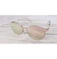 Sunglasses - Slim Cut Pink Mirrored Sunglasses