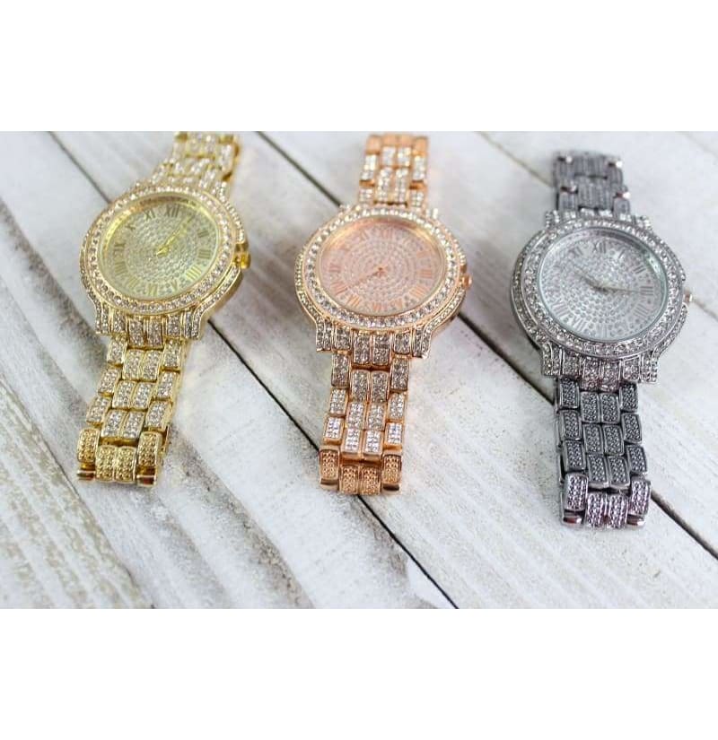 Stylish Beautiful Rhinestone Women's Perfect Gift Watch, Best Gifts, Icy Bling Watch, Great Deals By