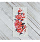 Temp Tattoo Floral Colorful Flowers, Long Lasting, Realistic